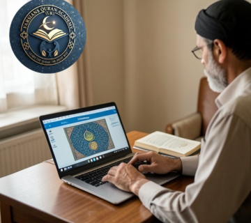online quran tafseer course with quran on rehal